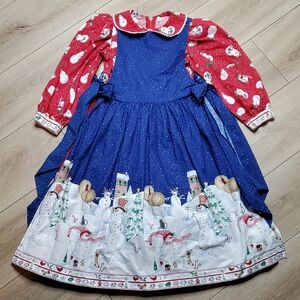 Handmade Daisy Kingdom Vintage Holiday Dress (7-8?)